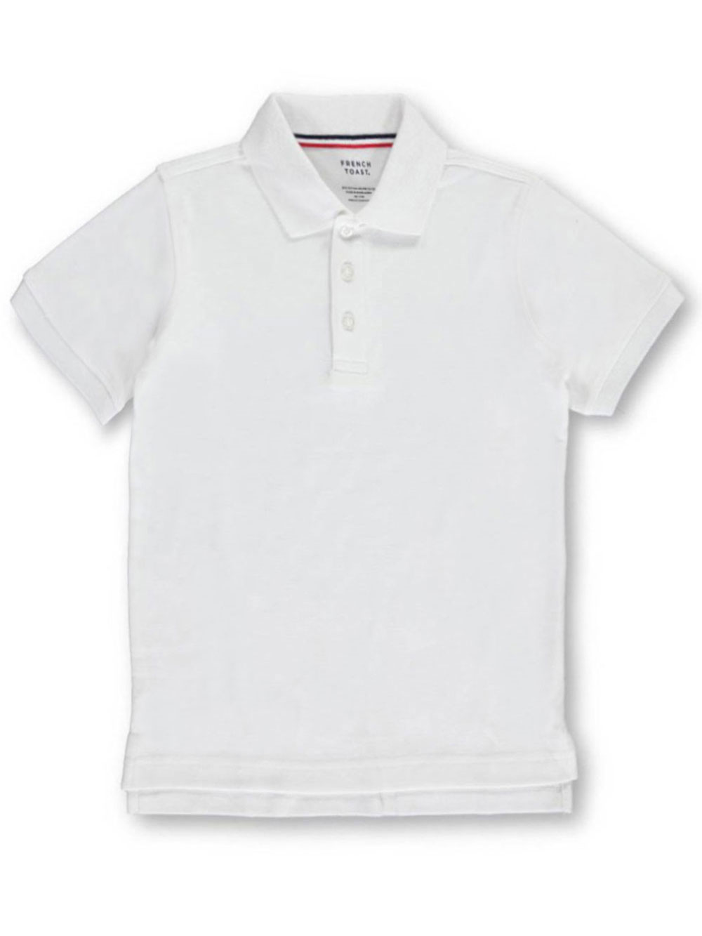 French Toast Big Girls S/S Fitted Knit Polo With Picot Collar-green French Toast Big Girls S/S Fitted Knit Polo With Picot Collar-green
